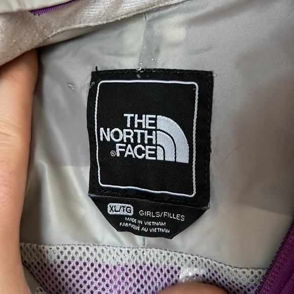 Purple North Face Water Resistant Wind Breaker - Picture 5 of 8